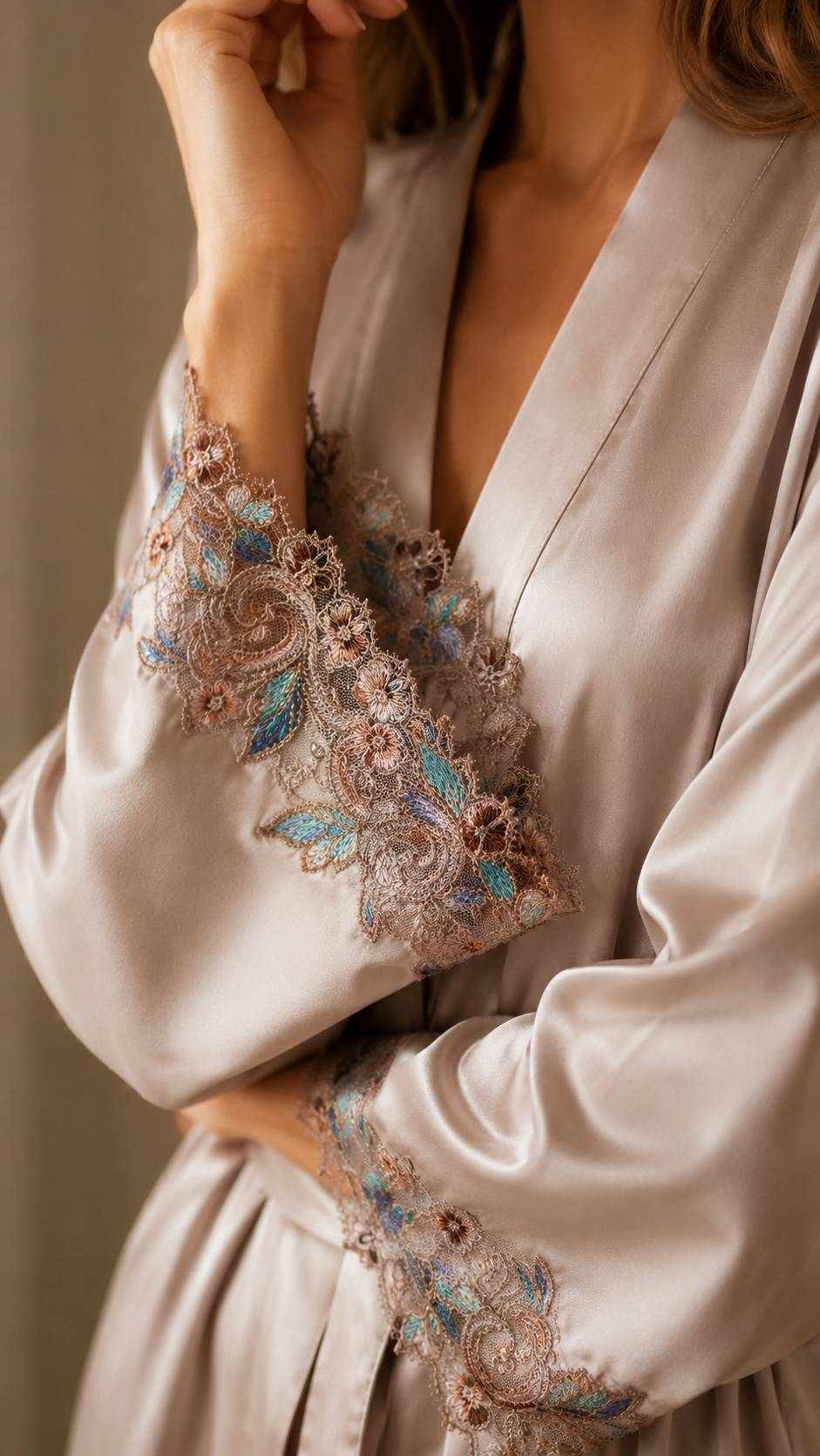 Robe de chambre de luxe en soie de mûrier lourde